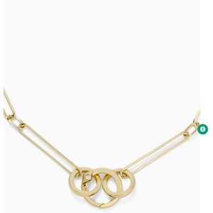 Stella Strands Paperclip Charm Keeper Necklace - Gold